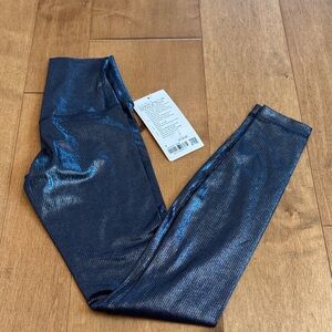 Shiny Blue Lululemon Leggings. New!